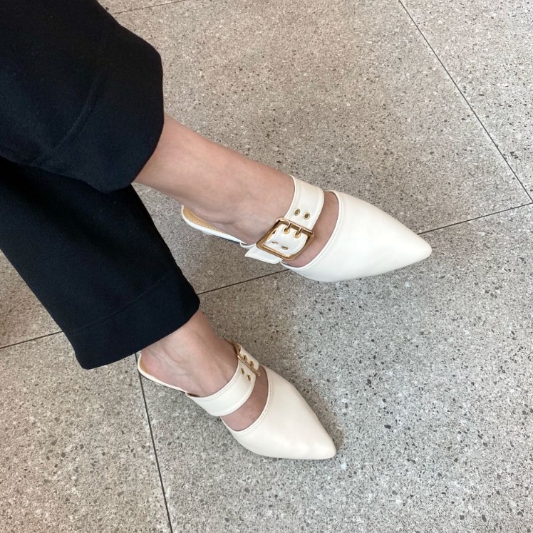 LAMELIKA - Rachel Mules Sandal Wanita 3 Cm - Sendal Wanita Slop
