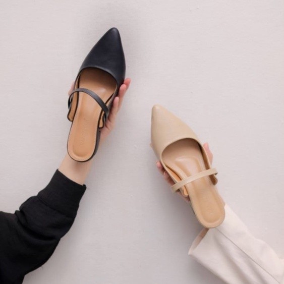 LAMELIKA - Carla Mules Sendal Wanita 3 Cm