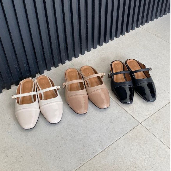 LAMELIKA - SACHI Sandal Wanita Flat Shoes Heels 3cm