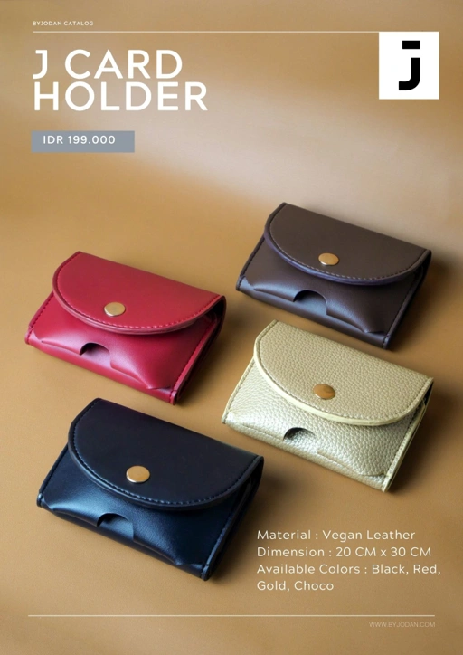 Image of J Card Holder Bold