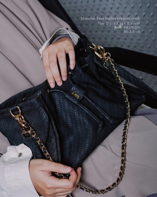 Image of Rose Bag Black Etnik 