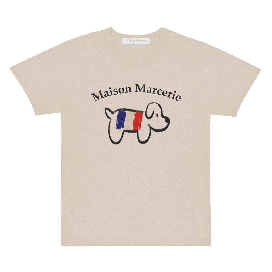 LouLou édition Main - Cream Black T-shirt