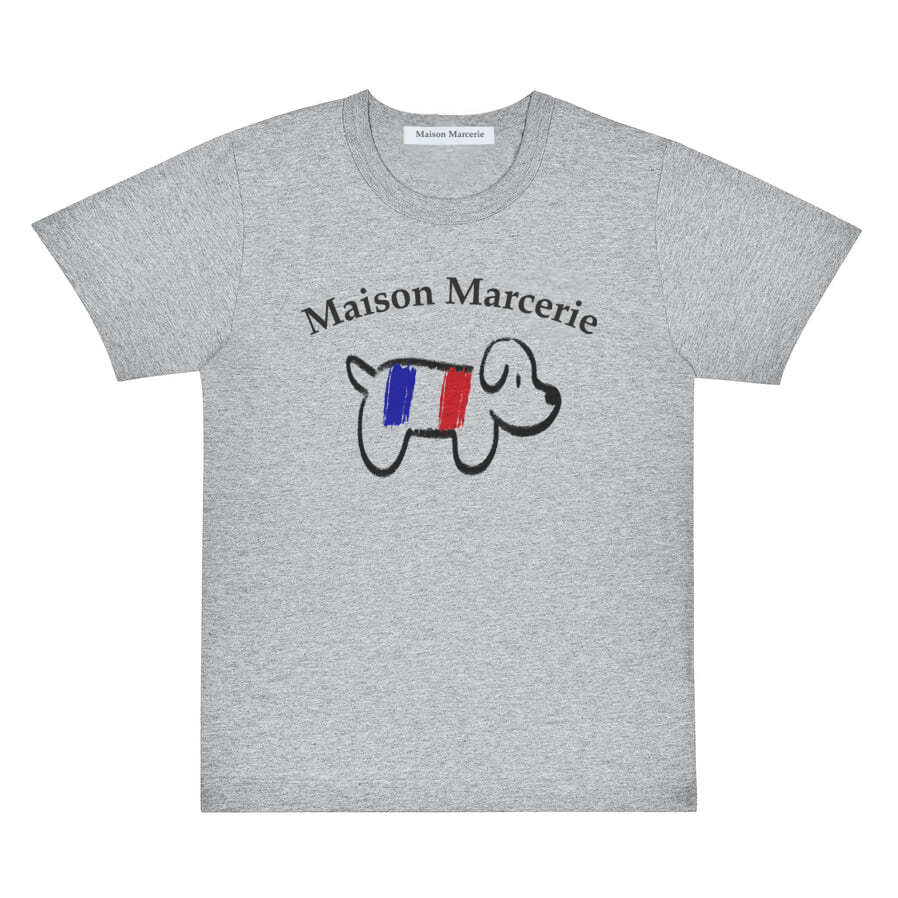 LouLou édition Main - Light Grey Black T-shirt