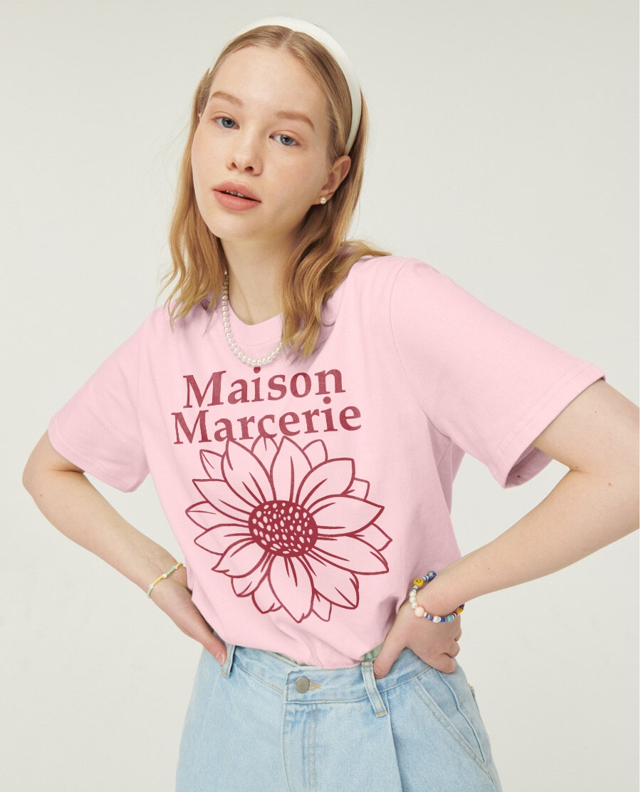 Fleur du Soleil Main - Pink Red T-Shirt