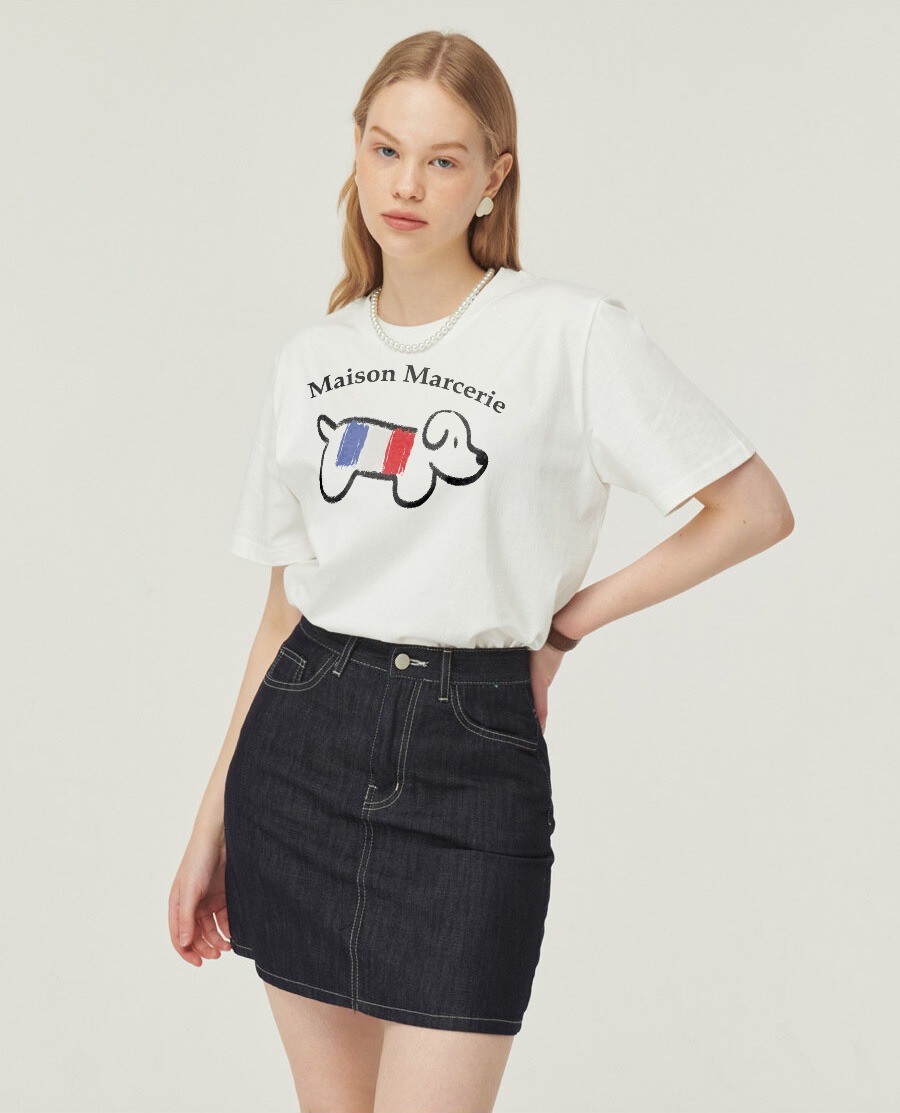 LouLou édition Main - White Black T-shirt