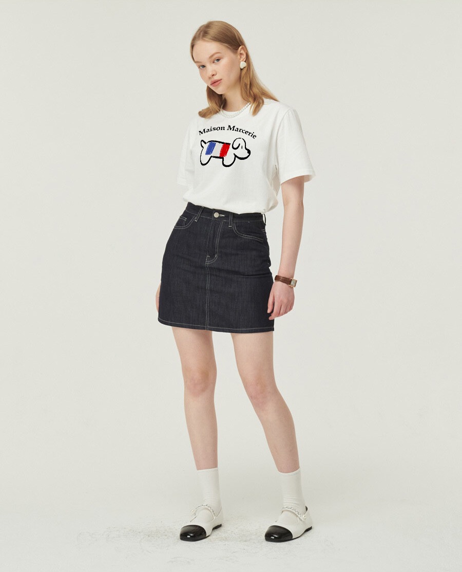 LouLou édition Main - White Black T-shirt