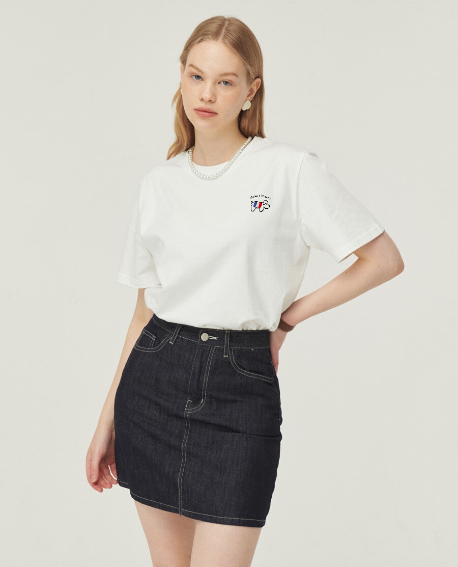 LouLou édition Petite - White Black T-shirt