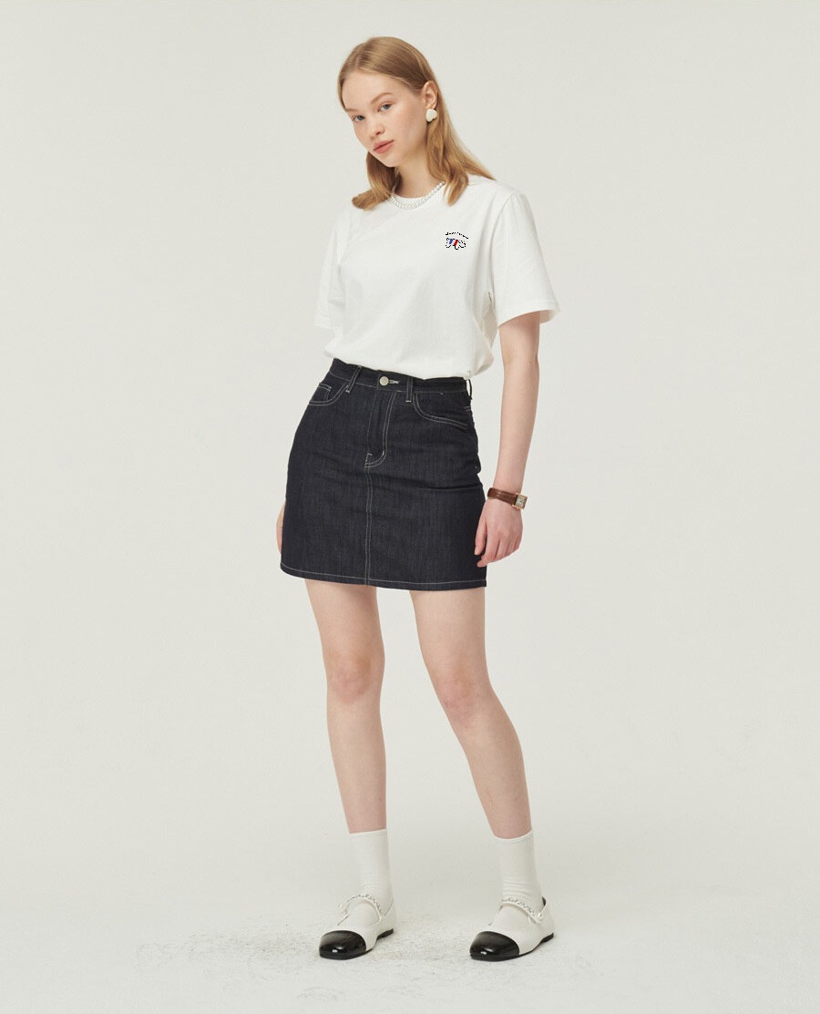 LouLou édition Petite - White Black T-shirt