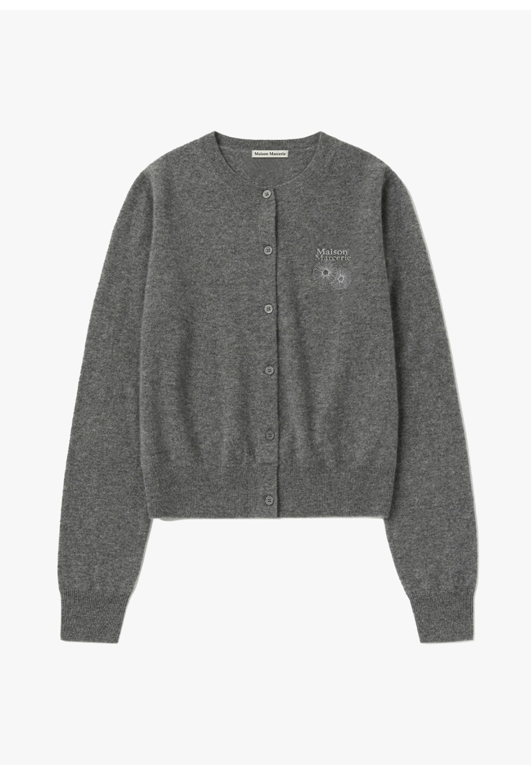 Écho de Fleurs Petite -  Grey White Cardigan