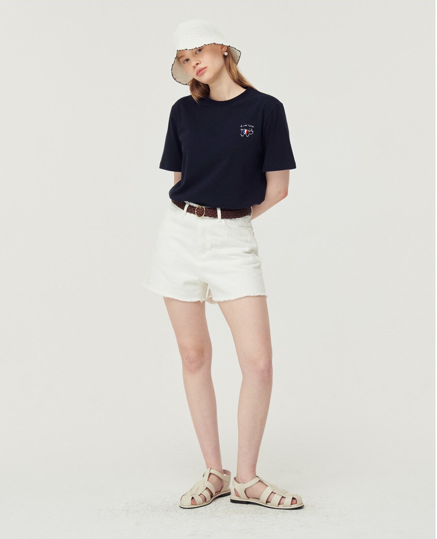 LouLou édition Petite - Navy White T-shirt