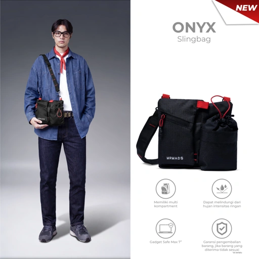 Image of Mr Mads - Onyx Sling Bag Tas Selempang Pria crossbody & shoulder bags