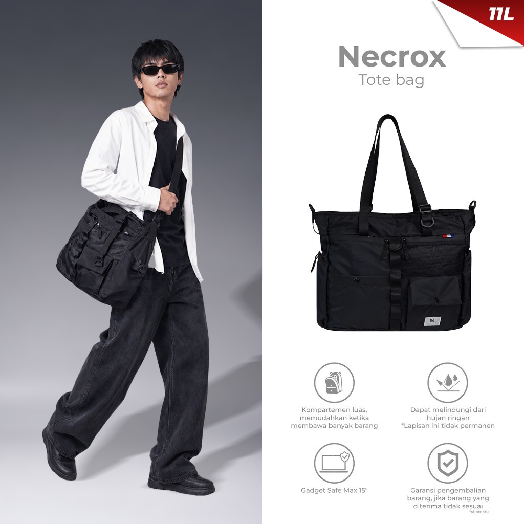 Mr Mads - Sling Bag Necrox Tas Selempang Soulder Bag tote bag Multifungsi Tas Laptop Up to 15 inch