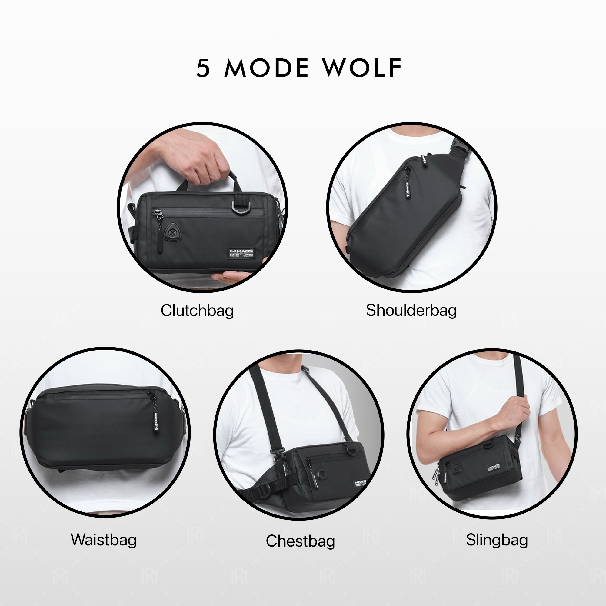 Wolf Waist/Clucth/Sling/Hand Bag