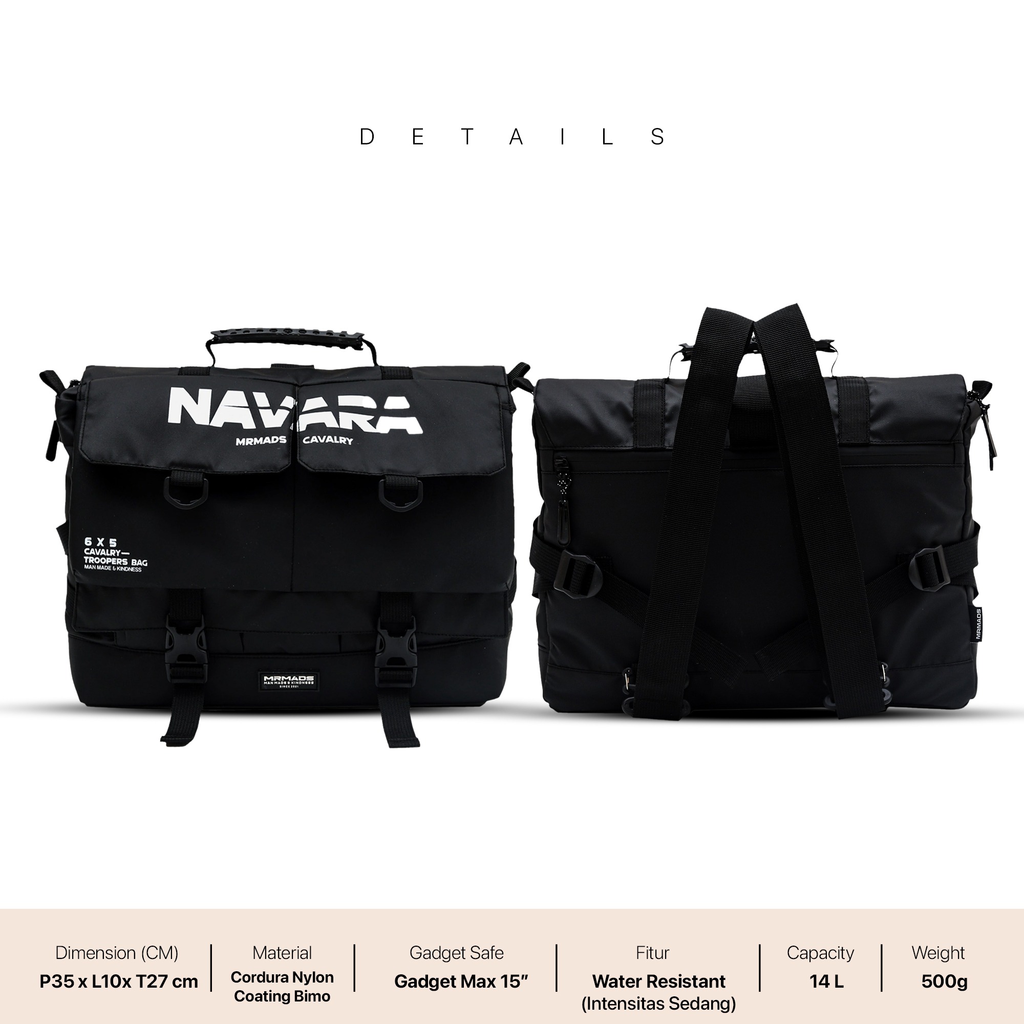 Navara Backpack/Sling Bag
