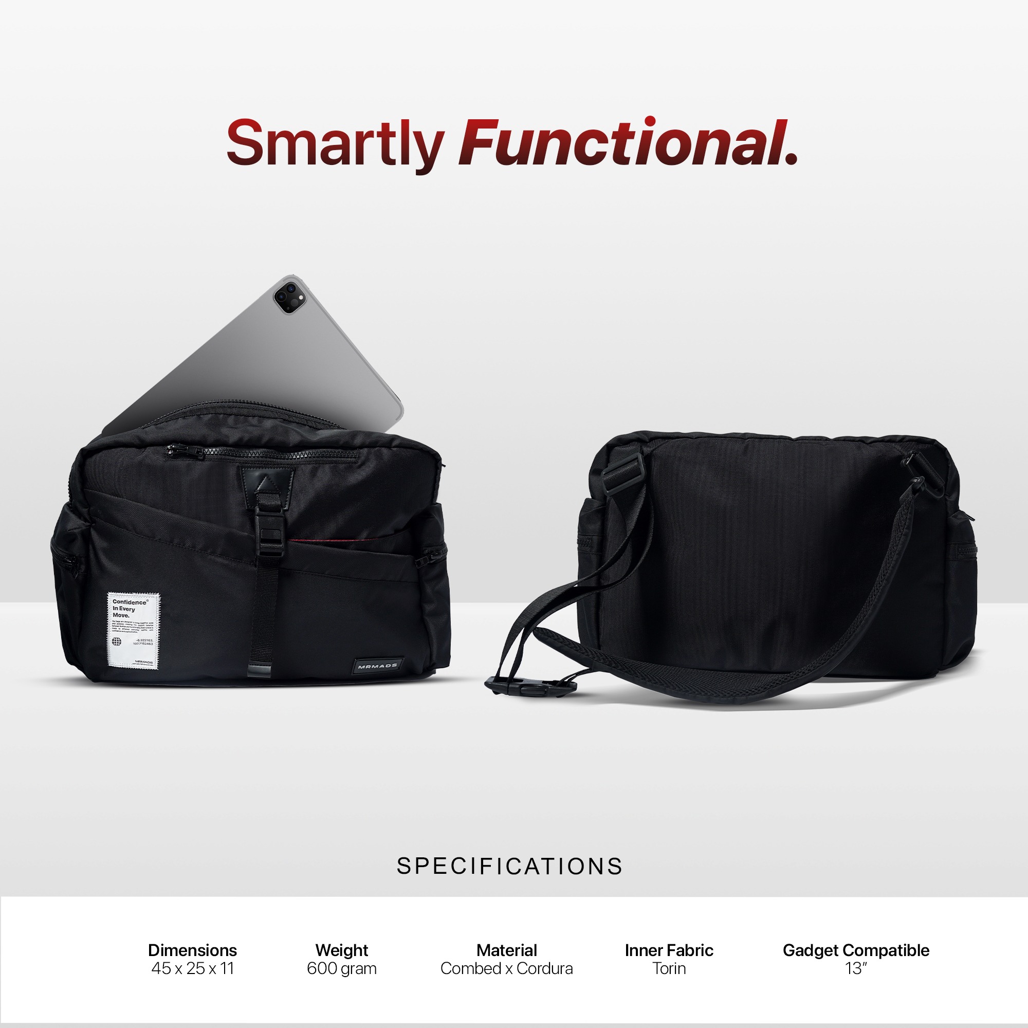 Mr Mads - Zenith Sling Bag Tas Selempang Pria Waistbag Pria crossbody & shoulder bags