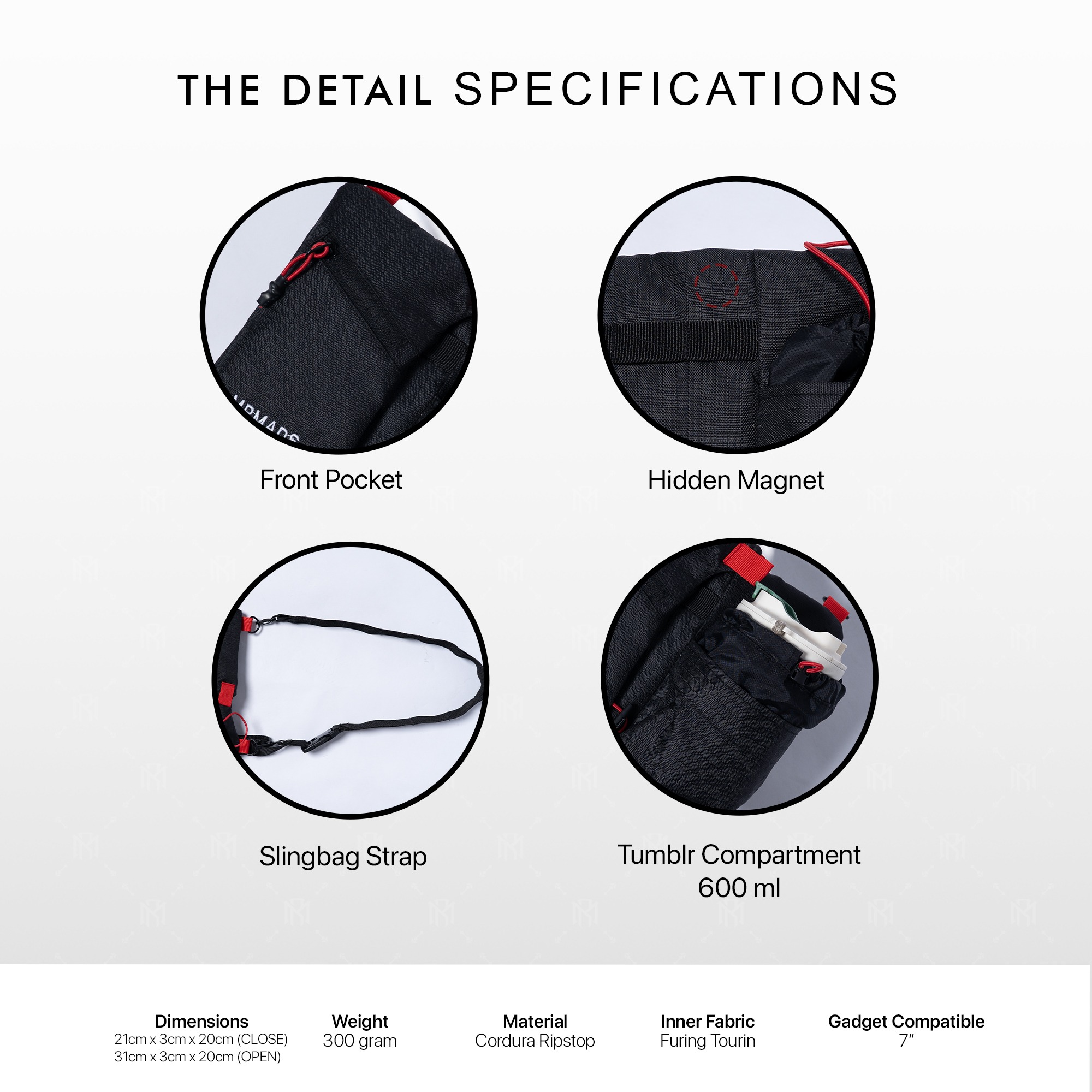 Mr Mads - Onyx Sling Bag Tas Selempang Pria crossbody & shoulder bags