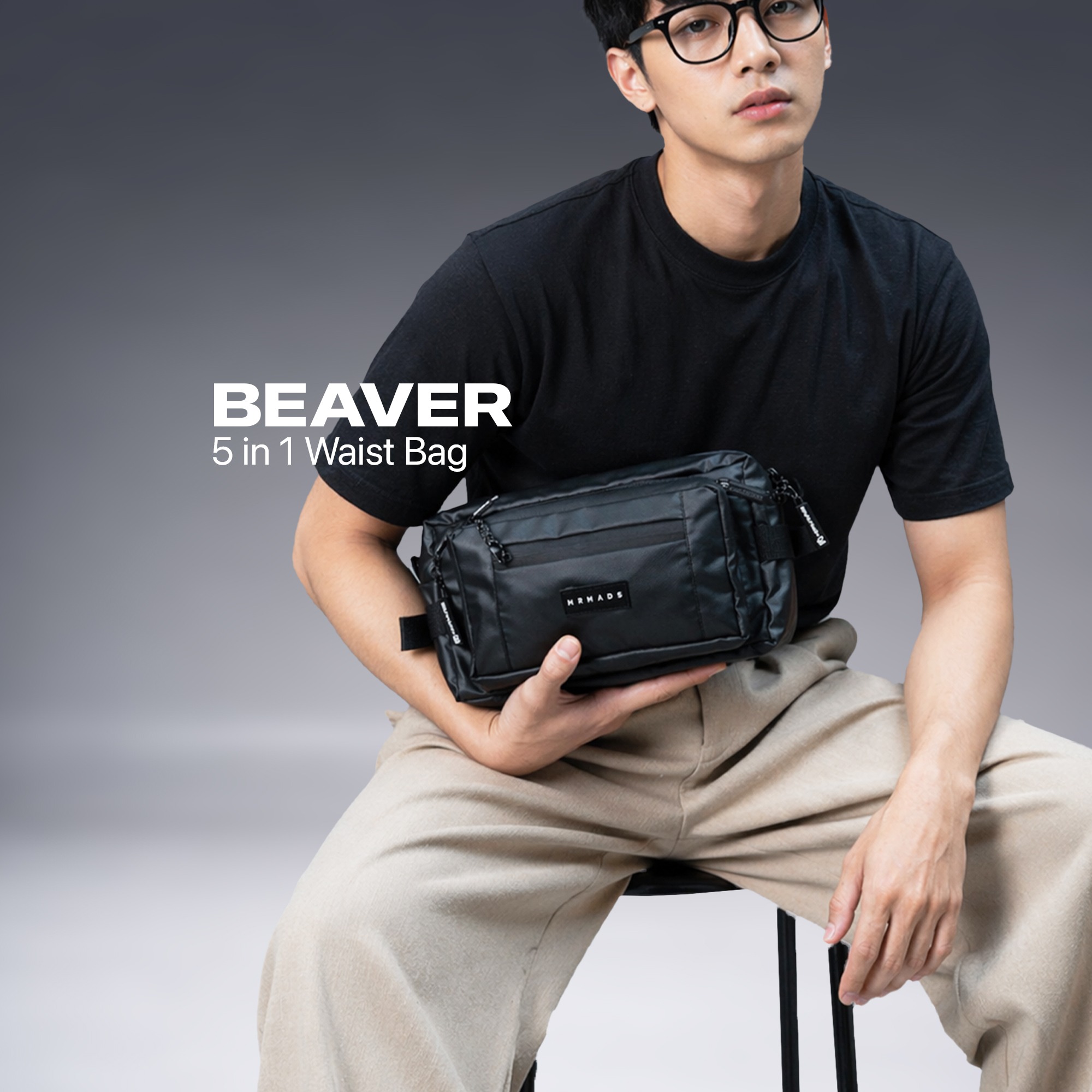Beaver Waist/Shoulder/Sling/Hand Bag