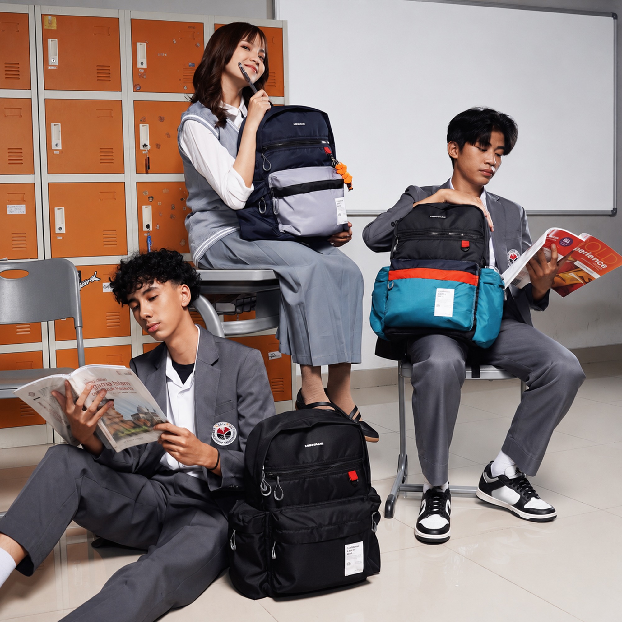 Mr Mads - Byon Backpack - Tas Ransel Pria Wanita Tas Punggung Pria Outdoor Kapasitas Besar