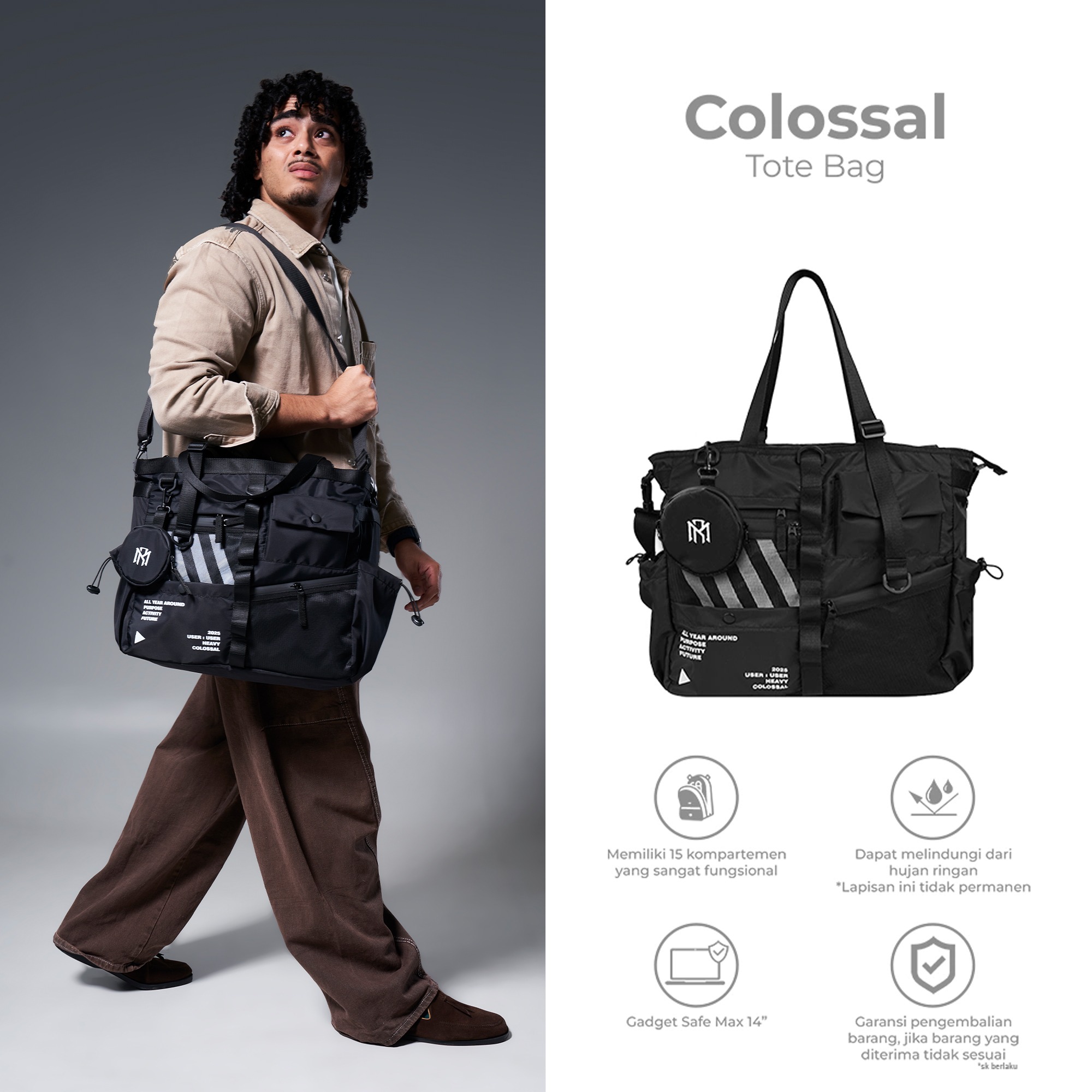 Colossal Tote Bag/Sling Bag
