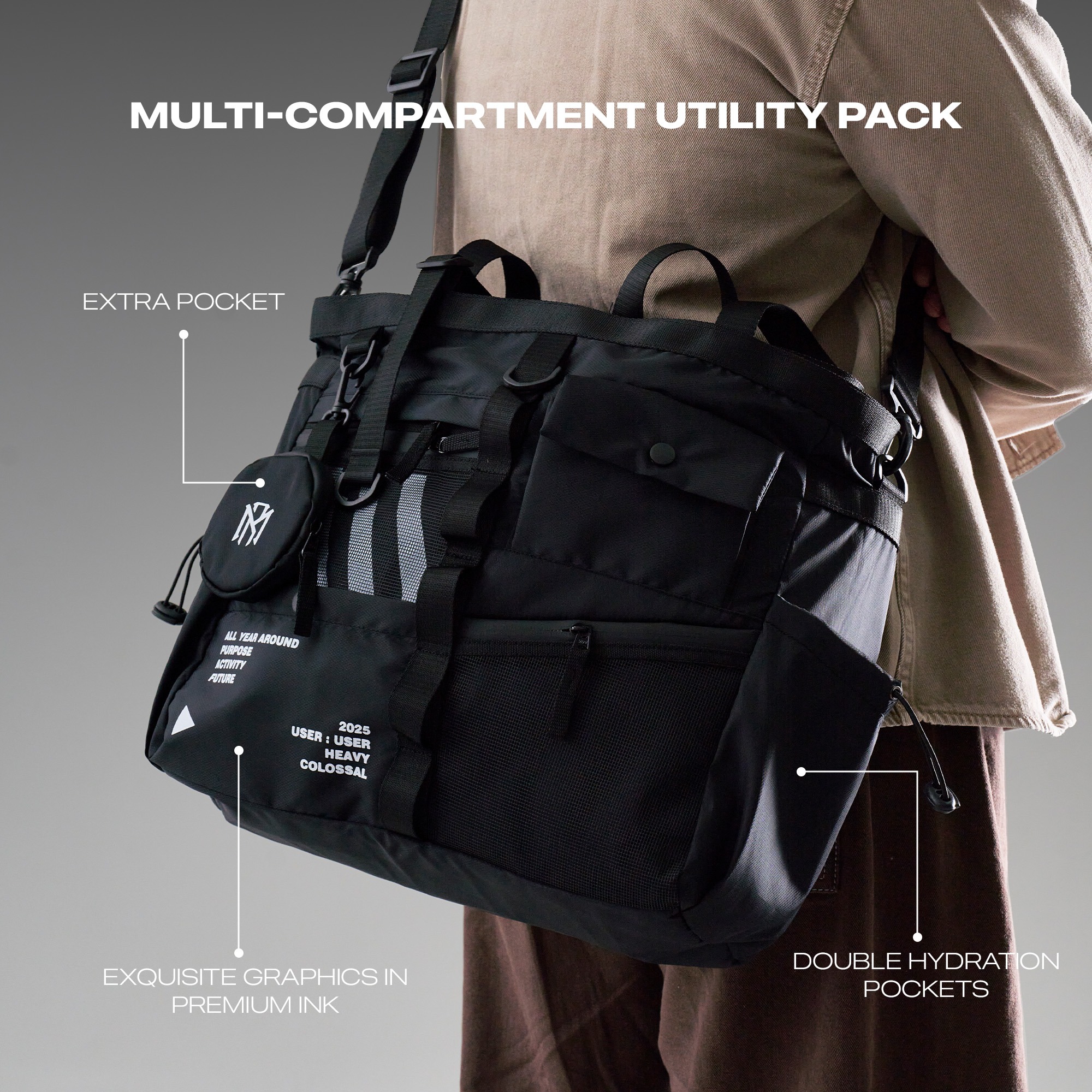 Colossal Tote Bag/Sling Bag