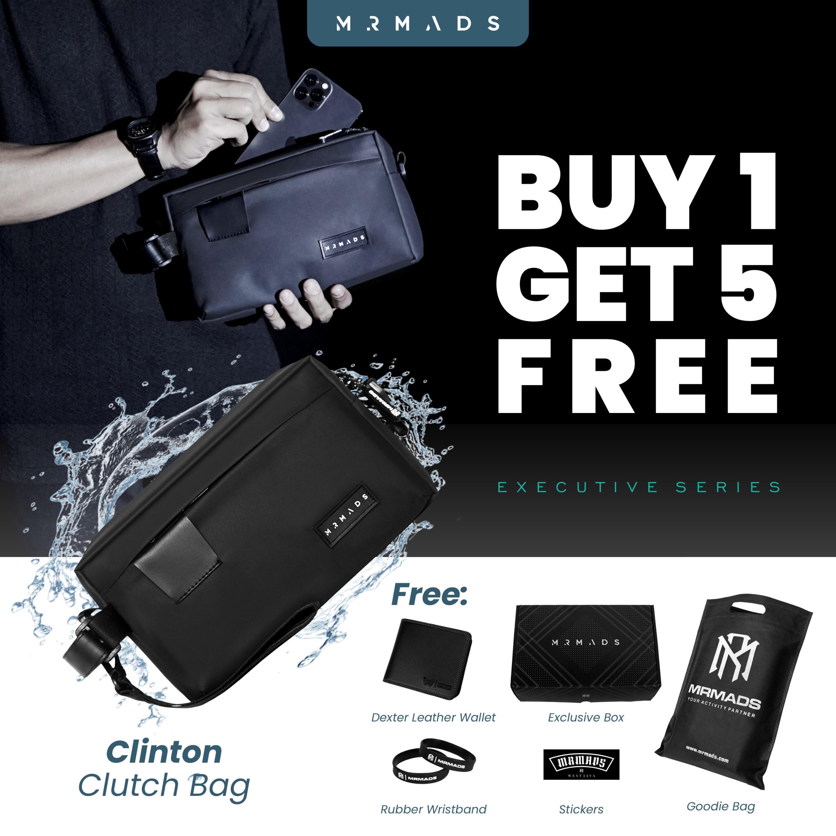 CLINTON Clutch Bag