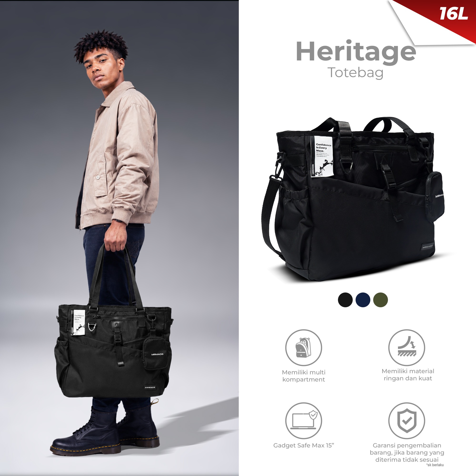 Mr Mads - Heritage Totebag Series