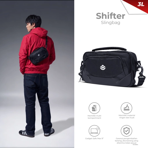 Image of Mr Mads - Shifter Sling Bag Tas Selempang Pria Waistbag Pria crossbody & shoulder bags