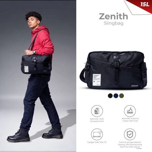 Image of Mr Mads - Zenith Sling Bag Tas Selempang Pria Waistbag Pria crossbody & shoulder bags