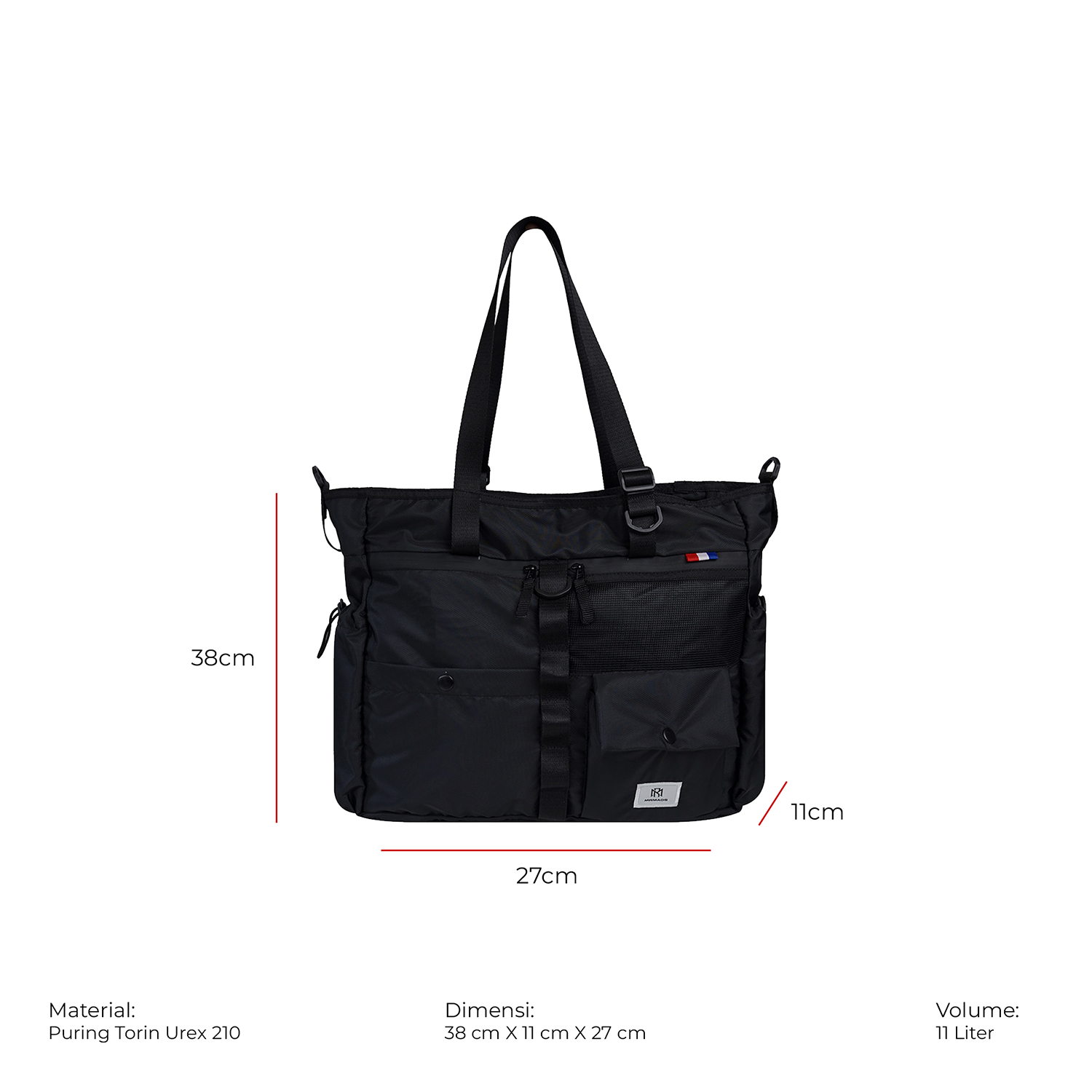Mr Mads - Sling Bag Necrox Tas Selempang Soulder Bag tote bag Multifungsi Tas Laptop Up to 15 inch