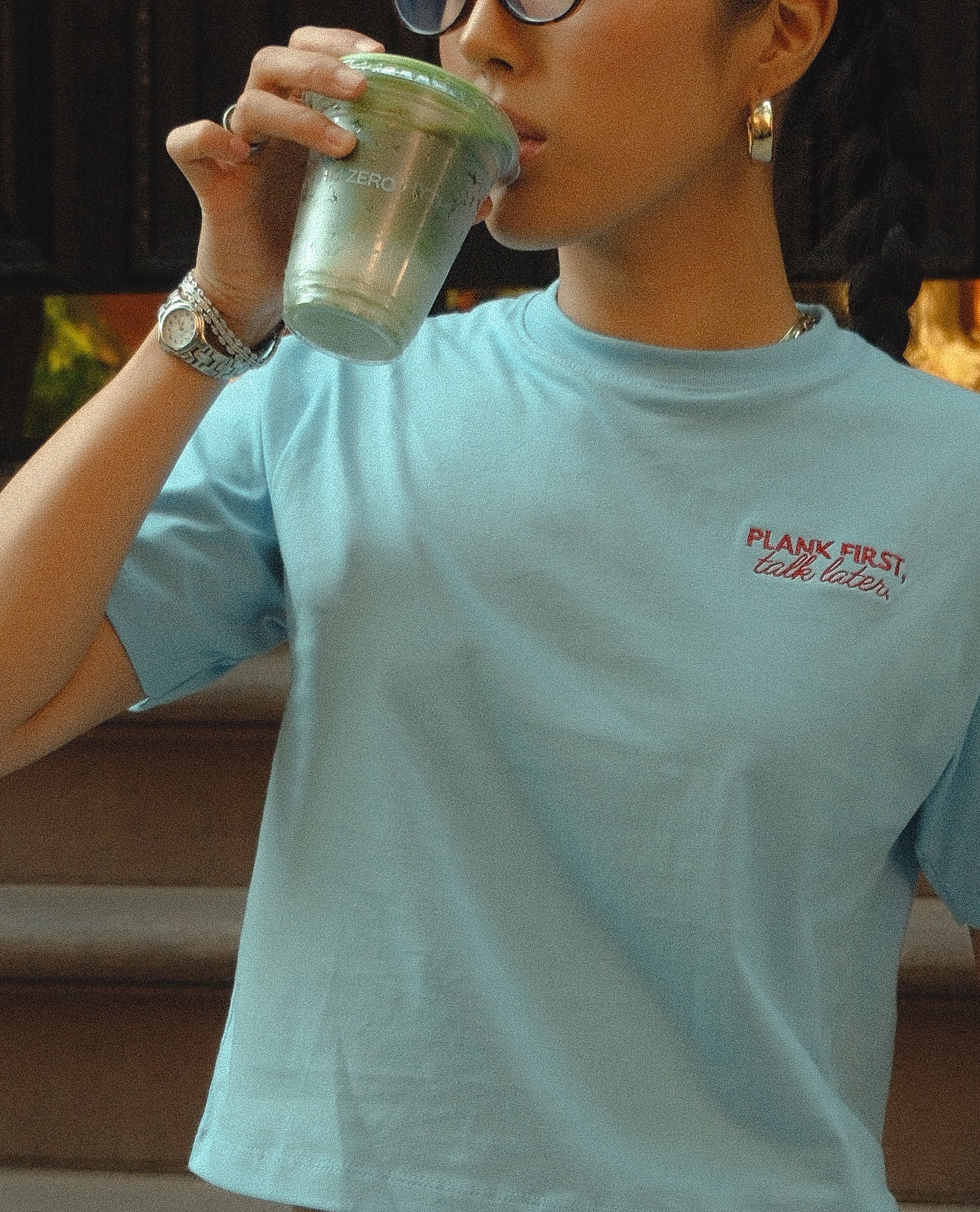 [Certified Core Girl] Plank First Cotton T-Shirt