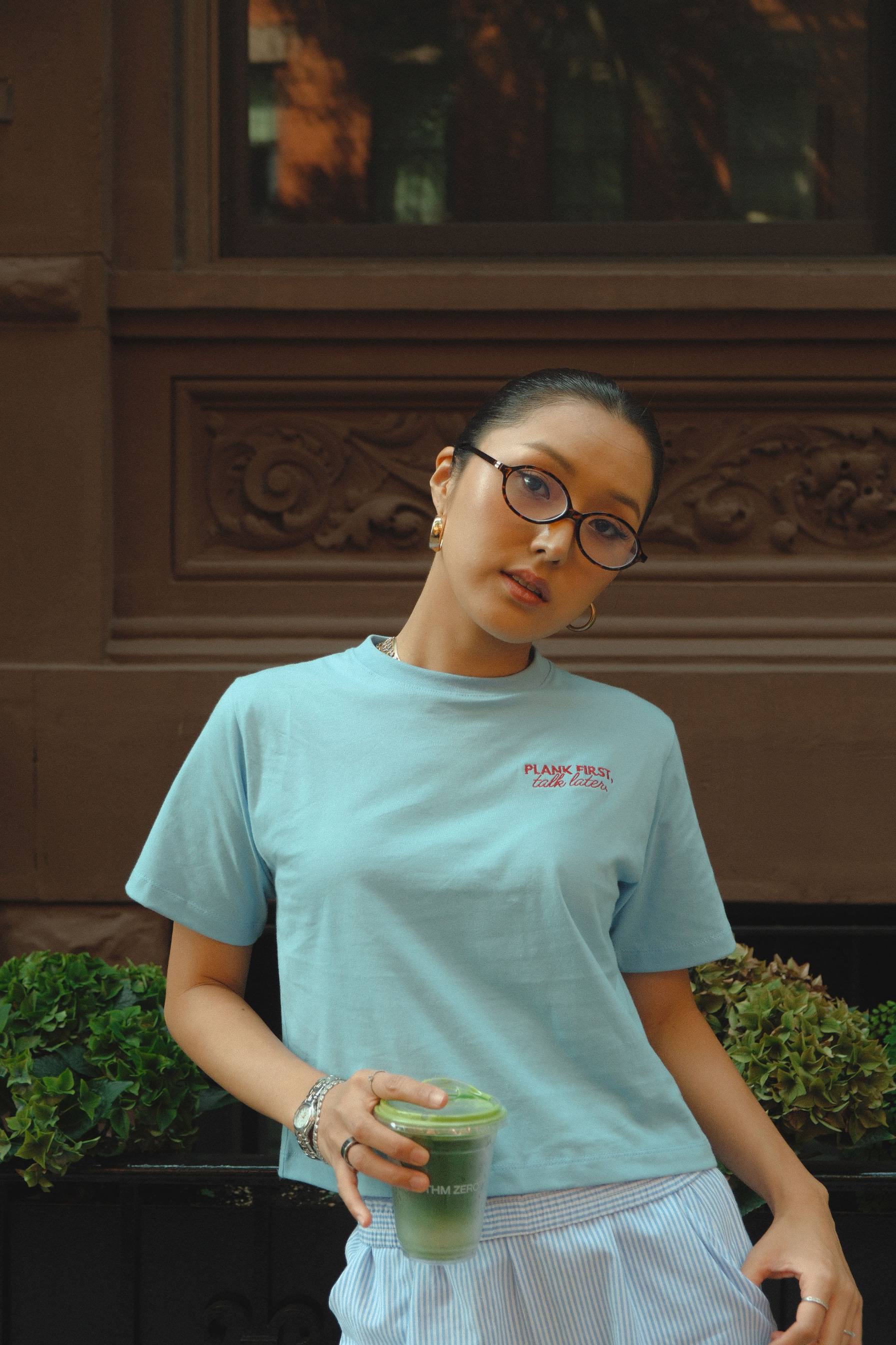 [Certified Core Girl] Plank First Cotton T-Shirt