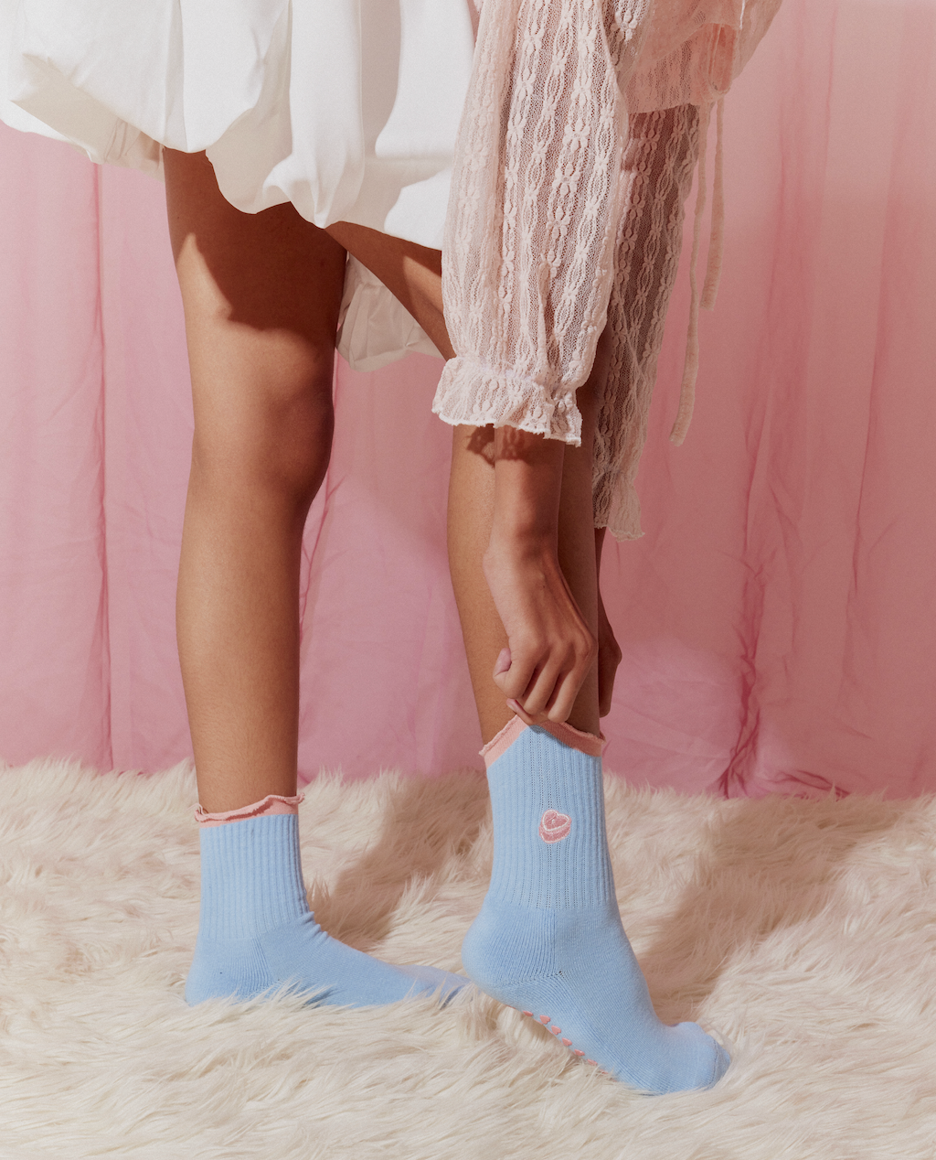 Cupid’s Treat Pilates Grip Socks