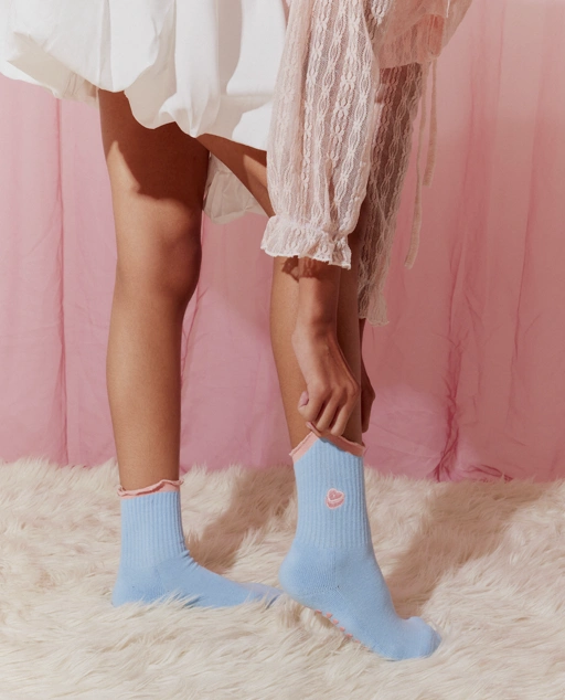Cupid’s Treat Pilates Grip Socks