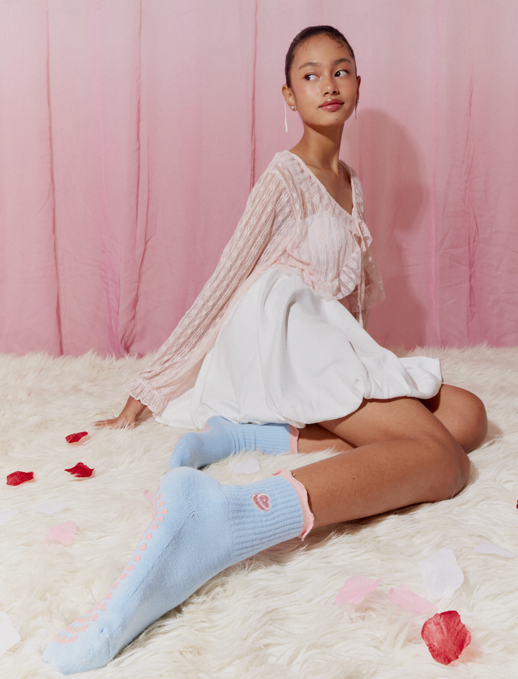 Cupid’s Treat Pilates Grip Socks