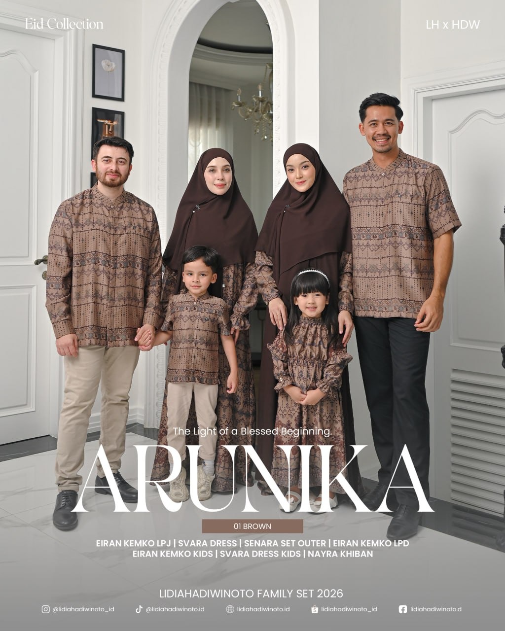 Arunika Family Set 01 Brown (Sarimbit LH 2026)