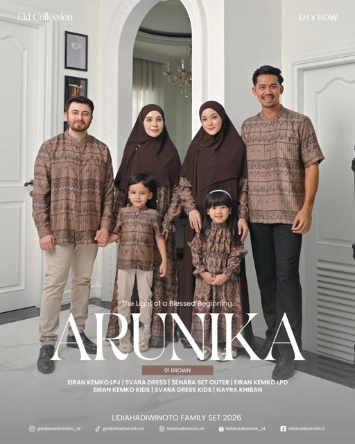 Image of Arunika Family Set 01 Brown (Sarimbit LH 2026)