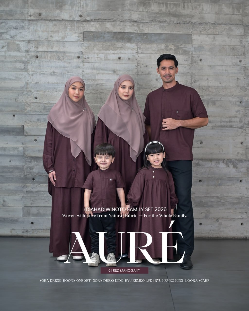 Aure Family Series 01 Red Mahogany (Sarimbit LH 2026)