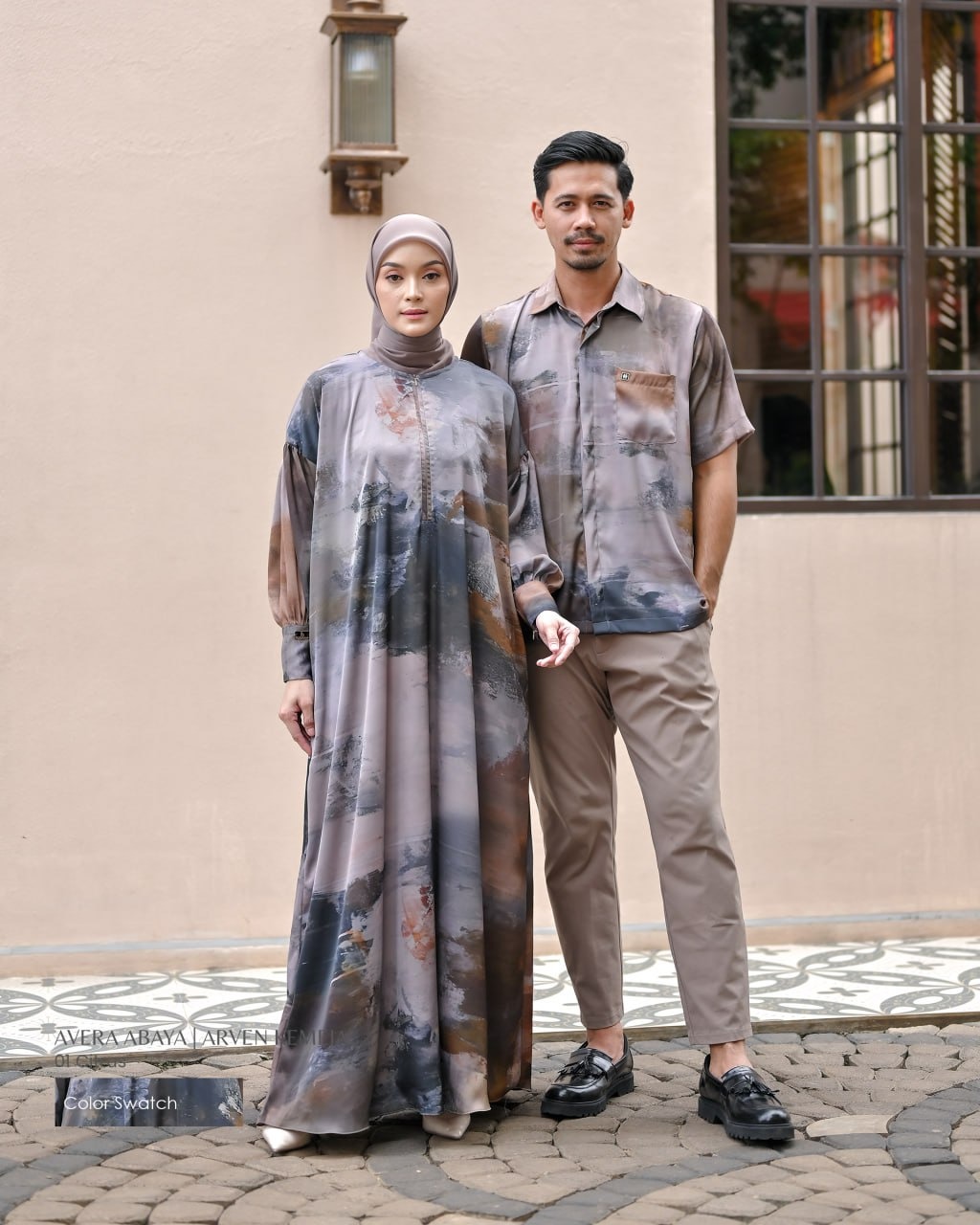 Avera Abaya & Arven Kemeja Couple