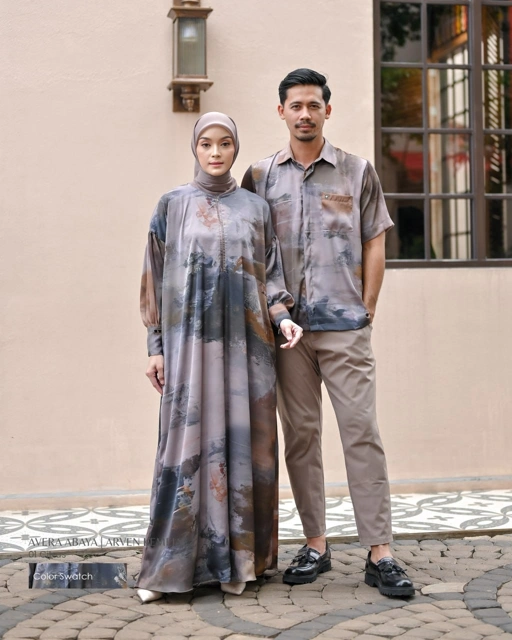 Image of Avera Abaya & Arven Kemeja Couple