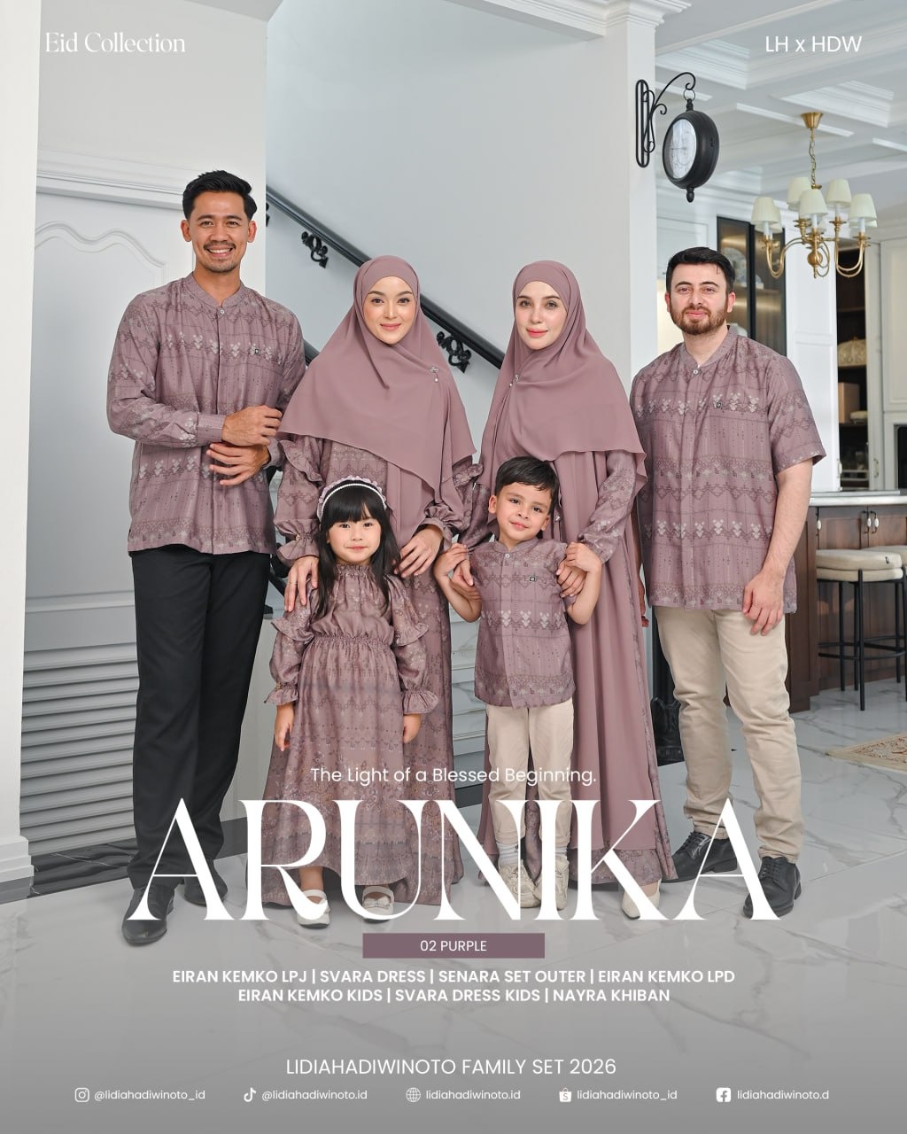 Arunika Family Set 02 Purple (Sarimbit LH 2026)