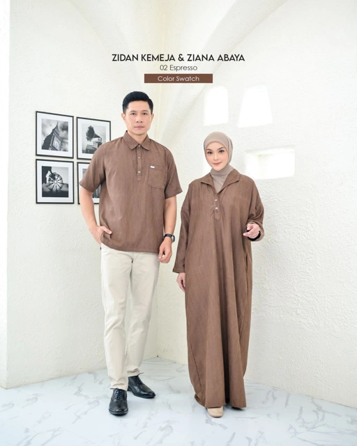 Image of Ziana Abaya & Zidan Kemeja Couple
