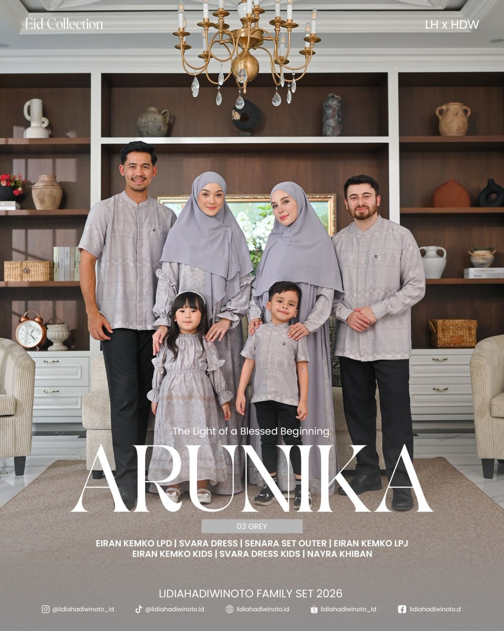 Arunika Family Set 03 Grey (Sarimbit LH 2026)