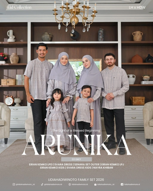 Image of Arunika Family Set 03 Grey (Sarimbit LH 2026)