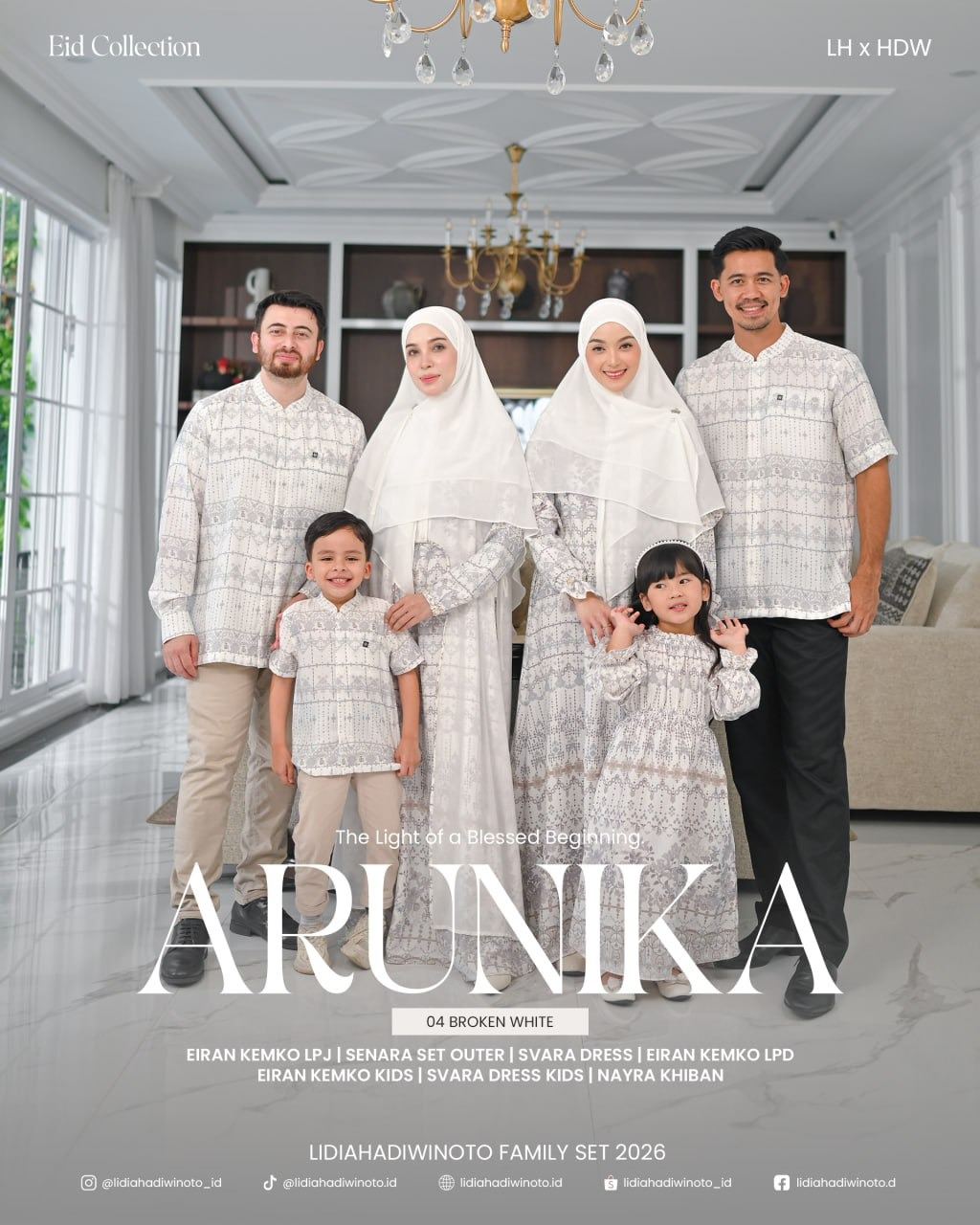 Arunika Family Set 04 Broken White (Sarimbit LH 2026)