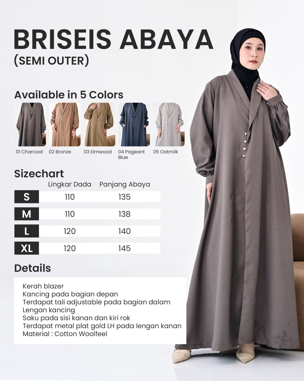 BRISEIS ABAYA