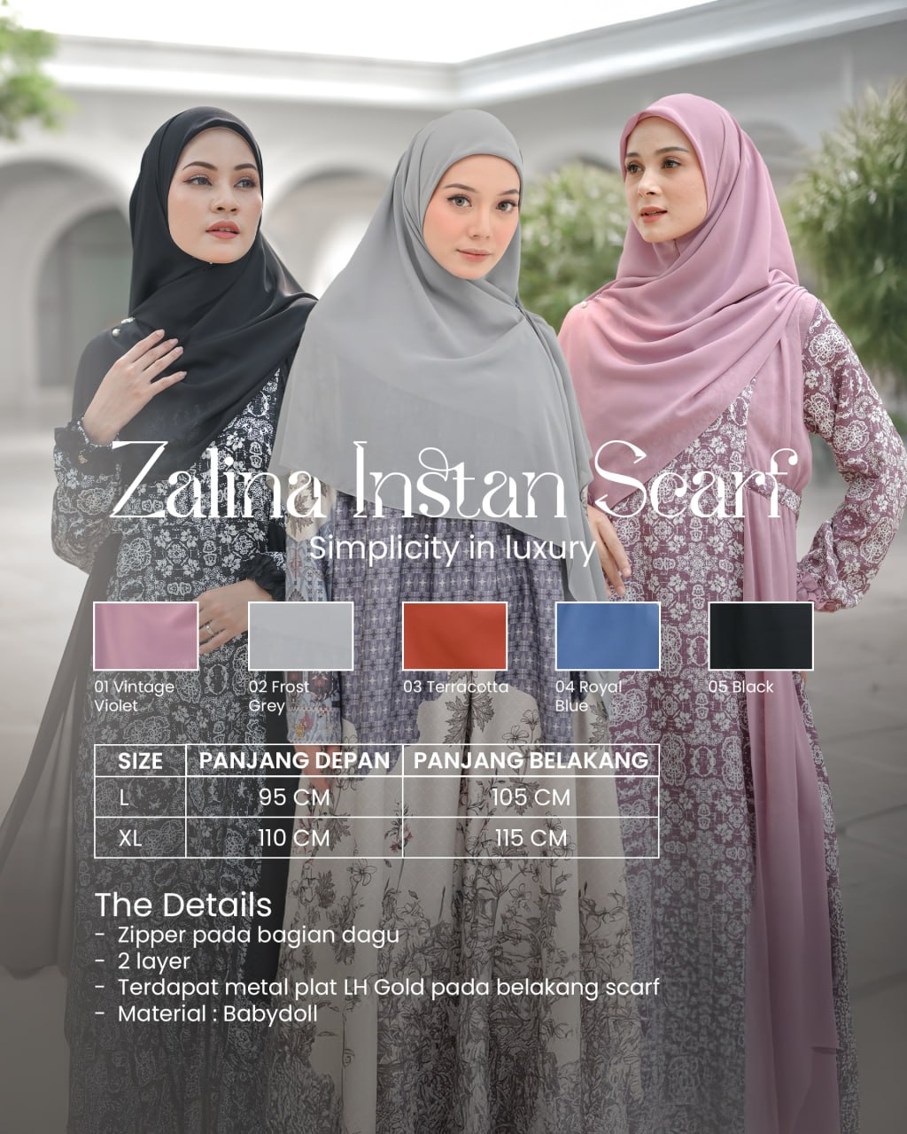 Zalina Instant Scarf