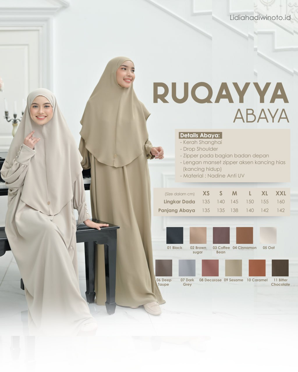 RUQAYYA ABAYA SET KHIMAR