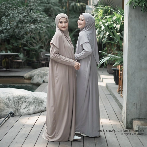 Image of JEMMA ABAYA SET KHIMAR