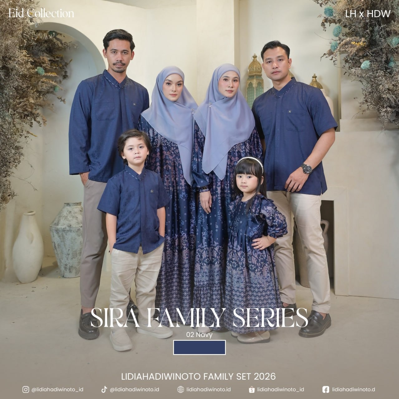 Sira Family 02 Navy (Sarimbit LH 2026)