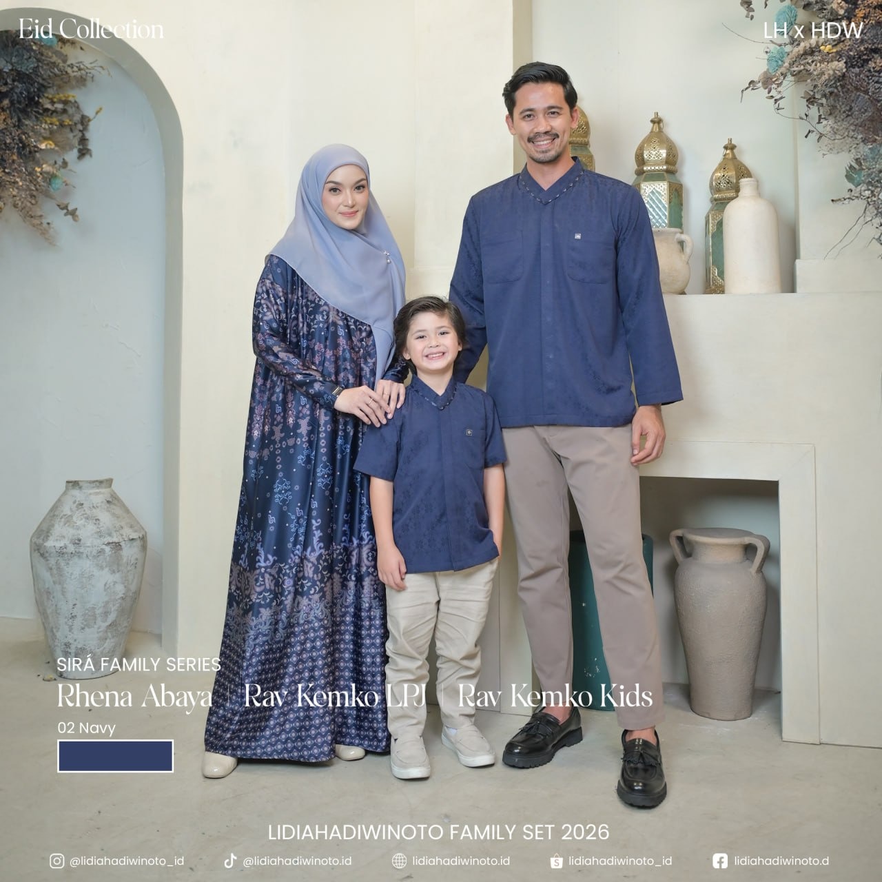 Sira Family 02 Navy (Sarimbit LH 2026)